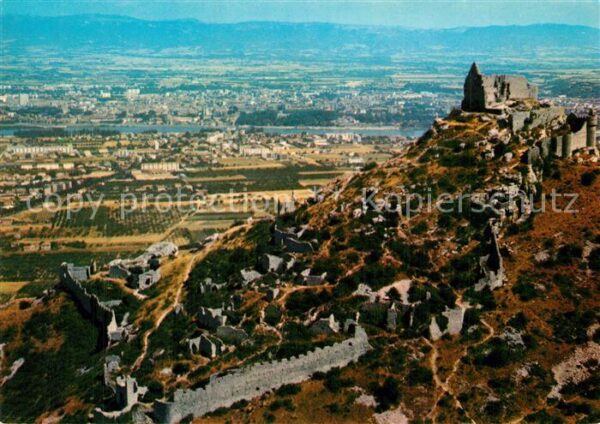 Saint-Peray Les Ruines de Crussol En second plan le