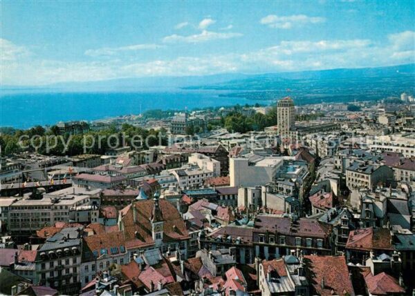 Lausanne VD La vieille ville la tour Bel Air et le
