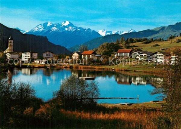 Laax mit Piz Ault und Piz Terri