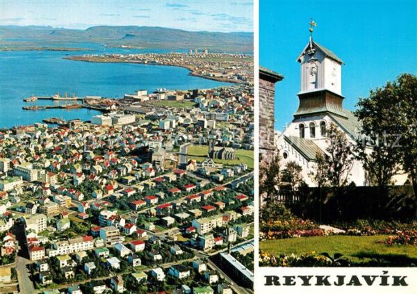 Reykjavík Aerial view of Reykjavik andthe Luthera