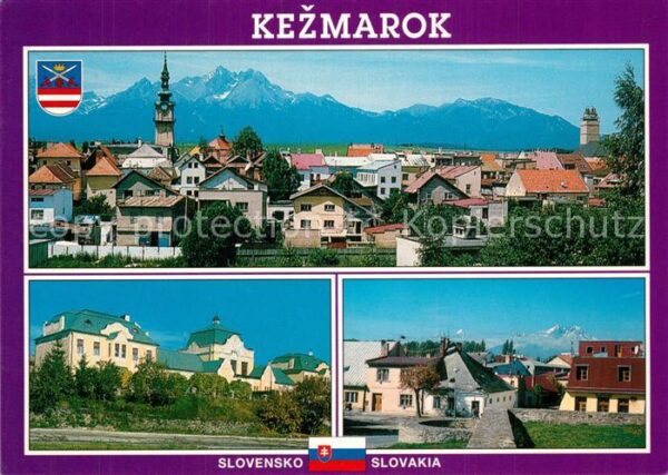 Kezmarok Panorama Zeleznicna Stanica Stara cast