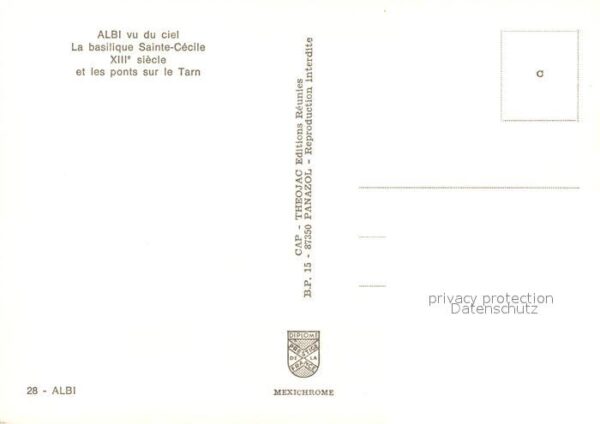 Albi Tarn La basilique Sainte Cecile et les ponts – Bild 2