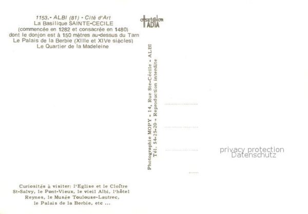 Albi Tarn La Basilique Sainte Cecile dont le donj – Bild 2