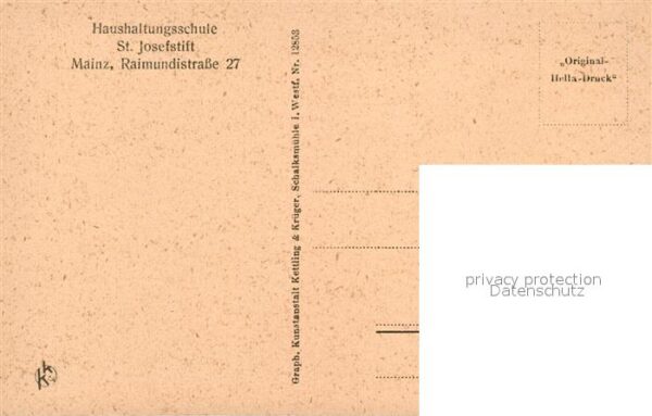 Mainz Rhein Haushaltungsschule St Josefstift Nur So – Bild 2