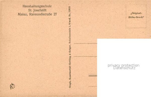 Mainz Rhein Haushaltungsschule St Josefstift Kongre – Bild 2