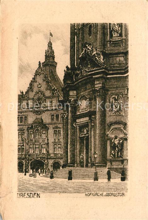 Dresden Hofkirche und Georgstor