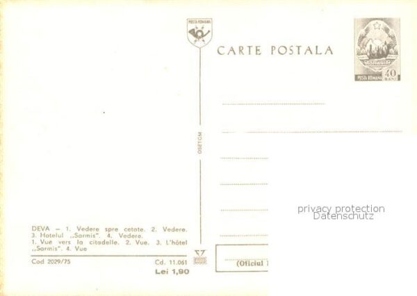 Deva Citadelle Vue partielle Hotel Sarmis – Bild 2