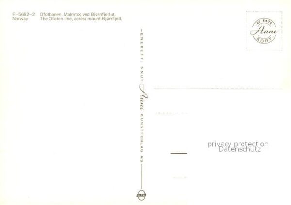 Norge Norwegen The Ofoten line across mount Bjornfjell – Bild 2