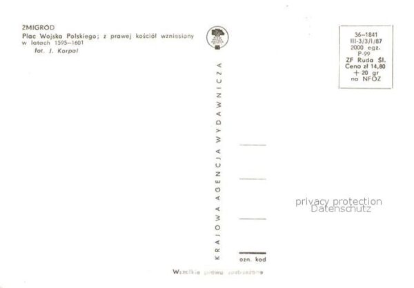 Zmigrod Plac Wojska Polskiego z prawej kosciol – Bild 2