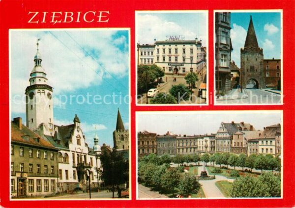 Ziebice Muensterberg Schlesien Ratusz Hotel Minjski Brama Paczkowska P