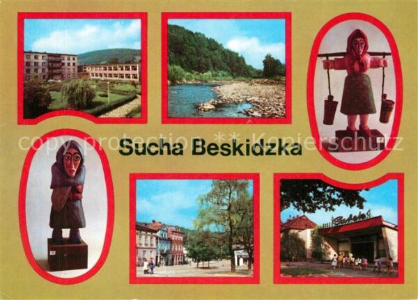 Sucha Beskidzka Osrodek Szkolenia CRS Rzeka Skawa Rzezb