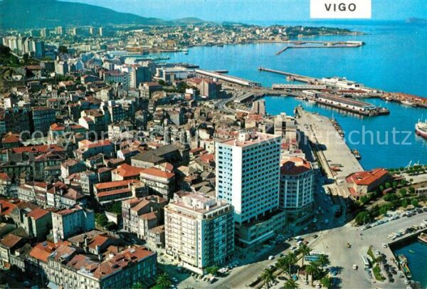 Vigo Galicia Espana Vista parcial aerea