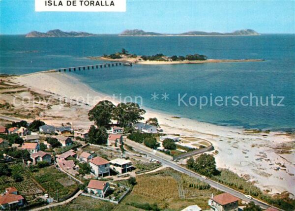 Canido Playa del Bao e Isla de Toralla con las