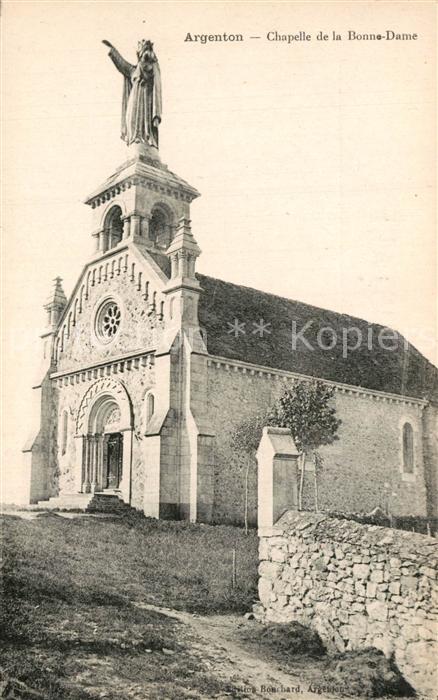 Argenton-sur-Creuse Chapelle de la Bonne Dame Statue