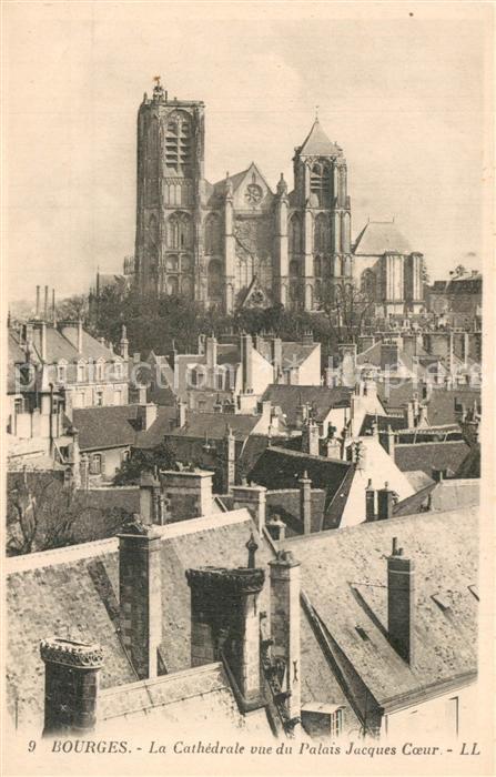 Bourges La Cathedrale vue du Palais Jacques Coe