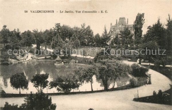 Valenciennes Vue d_ensemble du jardin