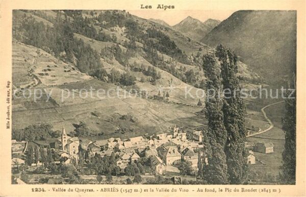 Abries Panorama Vallee du Queyras et Vallée du