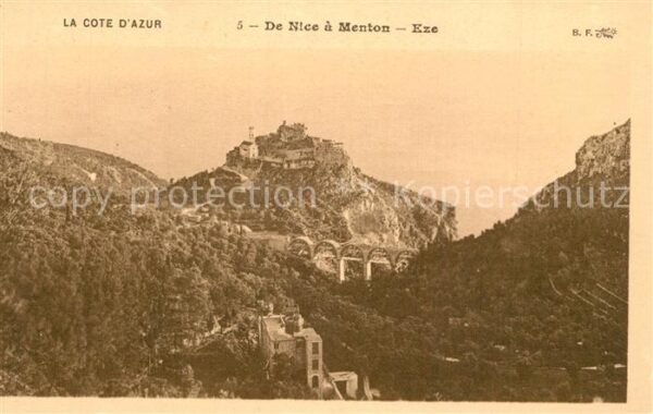 Eze 06 Route de Nice a Mention Côte d_Azur