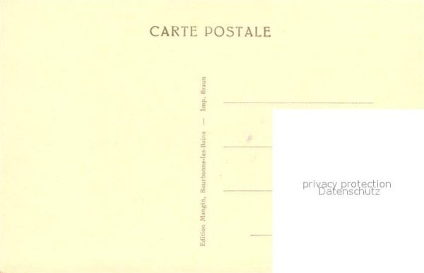 Bourbonne-les-Bains Rue de Borne Dessin Künstlerkarte – Bild 2