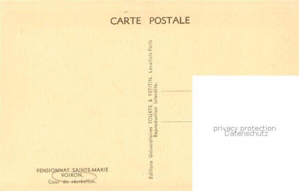Voiron Pensionnat Sainte Marie Cour de récréat – Bild 2