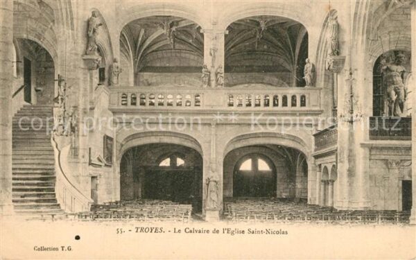 Troyes Aube Calvaire de l'Eglise Saint Nicolas