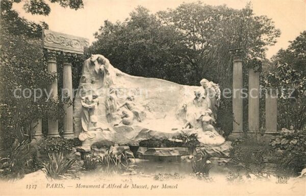 Paris Monument d_Alfred de Musset par Moncel