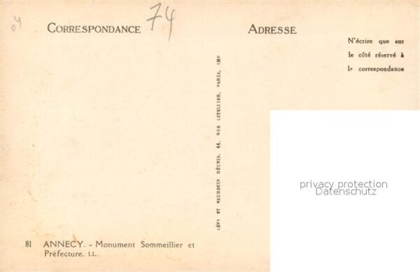 Annecy Haute-Savoie Monument Sommeillier et la Prefecture M – Bild 2