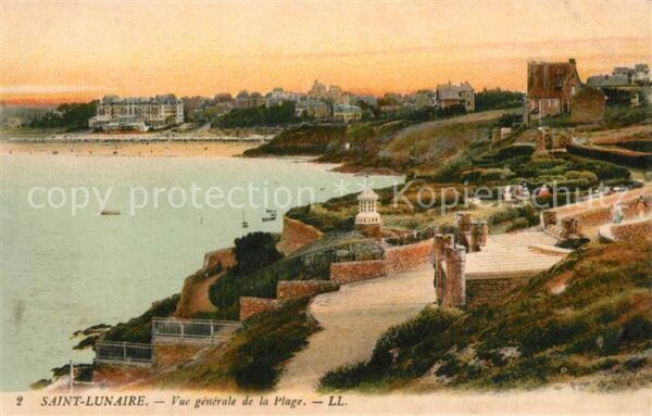 Saint-Lunaire Vue Generale de la plage