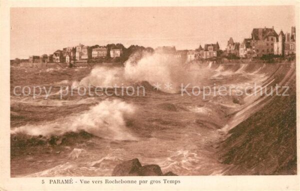 Parame Vue vers Rochebonne par gros temps
