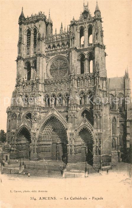Amiens Facade de la Cathedrale