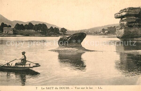 Villers-le-Lac Le Saut du Doubs vue sur le lac