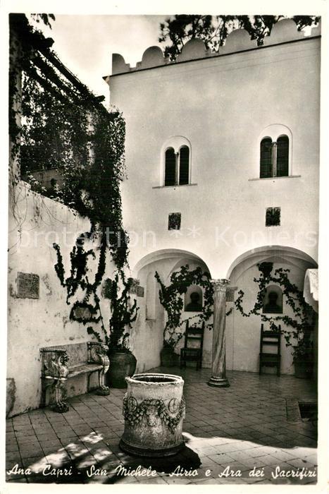 Anacapri San Michele Atrio e Ara dei Sacrifizi
