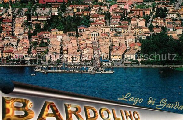 Bardolino Lago di Garda Stadt am Gardasee Fliegeraufnahme