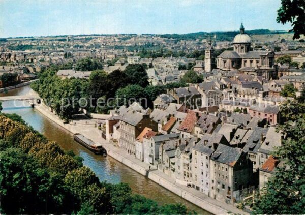 Namur sur Meuse La Sambre et la Cathedrale