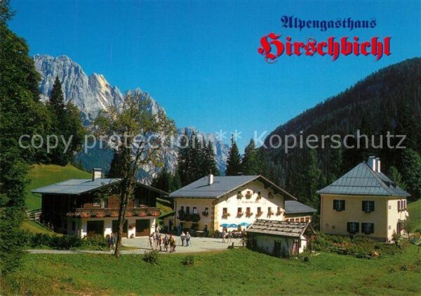 Weissbach Lofer Alpengasthaus Hirschbichl gegen Mühlstu