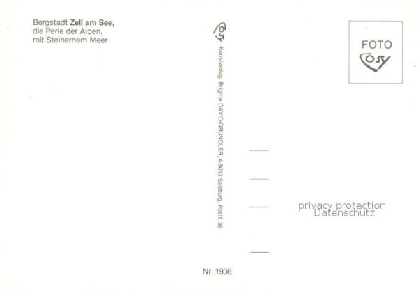 Zell See Panorama mit Steinernem Meer Kalkalpen – Bild 2