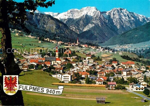 Fulpmes Tirol und Telfes im Stubaital Blick gegen Bet