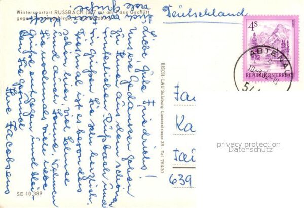 Russbach Pass Gschuett Winterpanorama Blick gegen Tennengebirg – Bild 2