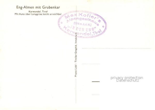 Eng Hinterriss Tirol Almen mit Grubenkar Karwendelgebirge – Bild 2