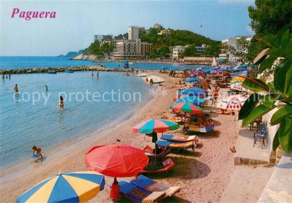 Paguera Mallorca Islas Baleares Detalle de sus playas