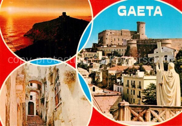 Gaeta Sonnenuntergang Gasse Altstadt Kreuz