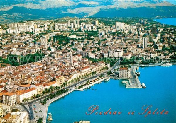 Split Spalato Fliegeraufnahme
