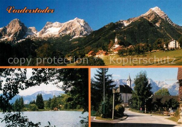 Vorderstoder Panorama mit Totem Gebirge Schafferteic