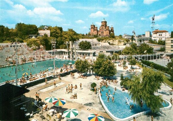 Beograd Belgrad Tasmajdan Park Freibad