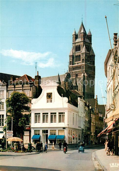 Bruges BRUGGE Belgie Simon Stévin Platz und St. Salvators Ha