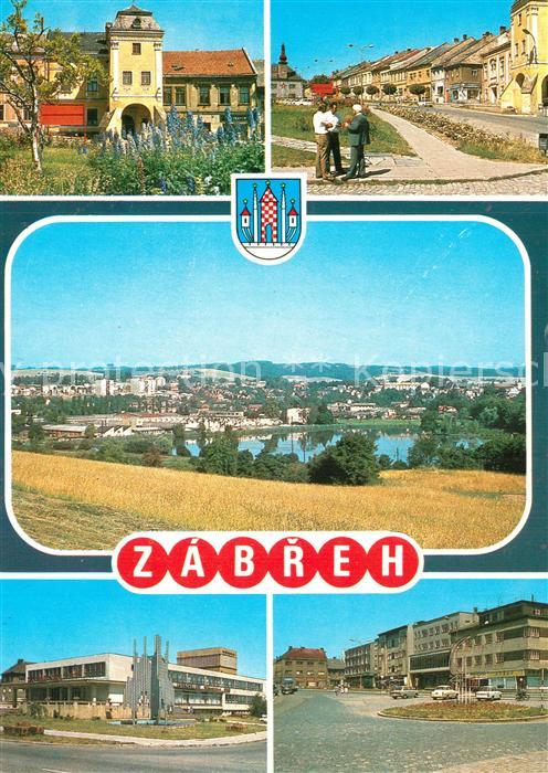 Zabreh Stadtansichten Panorama See Moderne Geb