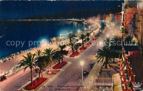 Nice Alpes Maritimes Promenade des Anglais Côte d_Azur effet