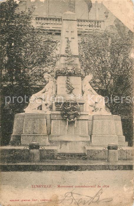 Luneville Monument commémoratif de 1870