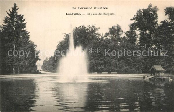 Luneville Jet d_eau des Bosquets