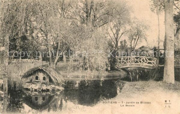 Poitiers 86 Jardin de Blossac Bassin